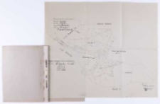 Kopia z mapy katastralnej. Obręb Skrzynki [...] w 3 kartach [...] B. Janicki [...].