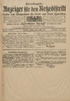 Anzeiger für den Netzedistrikt Kreis- und Wochenblatt für Kreis und Stadt Czarnikau 1911.03.31 Jg.59 Nr39