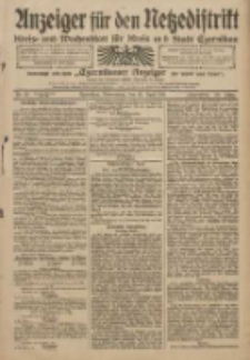 Anzeiger für den Netzedistrikt Kreis- und Wochenblatt für Kreis und Stadt Czarnikau 1911.04.13 Jg.59 Nr45