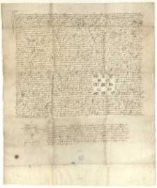 [Adam z Nezetic wikariusz generalny Zbynka arcybiskupa praskiego oznajmia, że stawiwszy się Jan, profes konwentu dominikanów we Lwowie, prosił o zatwierdzenie dokumentu cesarski, na mocy którego Karol IV przyjmuje pod swoją opiekę cały zakon dominikański i osoby z nim związane na terenie całego Cesarstwa Rzymskiego].