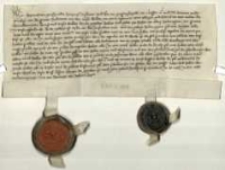 [Ustanowienie przez księcia śląskiego Henryka IX i proboszcza Dominika Endera fundacji, polegającej na codziennym śpiewaniu pieśni "Salve Regina" w kościele parafialnym w Szprotawie. Ustalenie szczeg&oacute;łowych warunk&oacute;w fundacji oraz rozdysponowanie środk&oacute;w na ten cel].