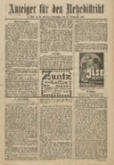 Anzeiger f&uuml;r den Netzedistrikt Kreis- und Wochenblatt f&uuml;r Kreis und Stadt Czarnikau 1911.09.30 Jg.59 Nr118