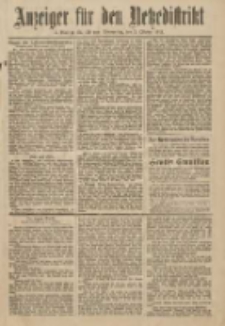 Anzeiger für den Netzedistrikt Kreis- und Wochenblatt für Kreis und Stadt Czarnikau 1911.10.05 Jg.59 Nr120