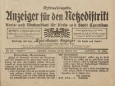 Anzeiger f&uuml;r den Netzedistrikt Kreis- und Wochenblatt f&uuml;r Kreis und Stadt Czarnikau 1911.10.10 Jg.59 Nr123