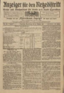 Anzeiger f&uuml;r den Netzedistrikt Kreis- und Wochenblatt f&uuml;r Kreis und Stadt Czarnikau 1911.10.12 Jg.59 Nr123