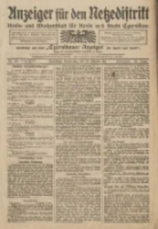Anzeiger f&uuml;r den Netzedistrikt Kreis- und Wochenblatt f&uuml;r Kreis und Stadt Czarnikau 1911.10.19 Jg.59 Nr126