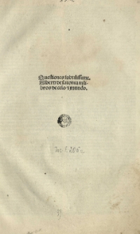 Quaestiones in Aristotelis libros De caelo et mundo. Ed. Hieronymus Surianus.