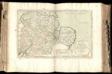 Anciens Royaumes de Mercie, et East-Angles: ou sont les Comtes, ou Shiries de Chester, Darby, Nottingham, LLincolne, Rutland, Leicester, Stafford, Shrop-Sh, Hereford, Worcester, Warwick, Northampton, Huntington, Bedford, Buckingham, Oxford, et Glocester en Mercie: Cambridge, Norfolk, et Suffolken East-Angles.