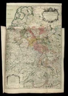 Cours de la Riviere du Rhein depuis sa Source jusques a son Embouch&ucirc;re ou sont distingues Tous les Estatset Souverainetes, qui sont dessus et aux environs. dresse sur les Memoires les pl.9 recents.