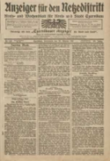 Anzeiger f&uuml;r den Netzedistrikt Kreis- und Wochenblatt f&uuml;r Kreis und Stadt Czarnikau 1911.10.28 Jg.59 Nr130