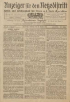 Anzeiger f&uuml;r den Netzedistrikt Kreis- und Wochenblatt f&uuml;r Kreis und Stadt Czarnikau 1911.10.31 Jg.59 Nr131