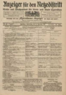 Anzeiger f&uuml;r den Netzedistrikt Kreis- und Wochenblatt f&uuml;r Kreis und Stadt Czarnikau 1911.11.16 Jg.59 Nr138