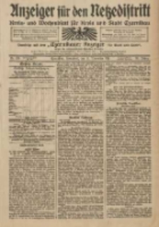 Anzeiger f&uuml;r den Netzedistrikt Kreis- und Wochenblatt f&uuml;r Kreis und Stadt Czarnikau 1911.11.18 Jg.59 Nr139