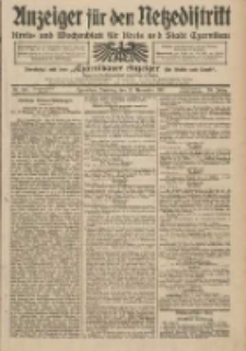 Anzeiger für den Netzedistrikt Kreis- und Wochenblatt für Kreis und Stadt Czarnikau 1911.11.21 Jg.59 Nr140