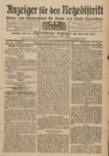 Anzeiger f&uuml;r den Netzedistrikt Kreis- und Wochenblatt f&uuml;r Kreis und Stadt Czarnikau 1911.11.25 Jg.59 Nr141