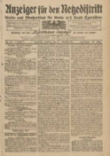 Anzeiger f&uuml;r den Netzedistrikt Kreis- und Wochenblatt f&uuml;r Kreis und Stadt Czarnikau 1911.11.28 Jg.59 Nr142