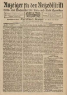 Anzeiger f&uuml;r den Netzedistrikt Kreis- und Wochenblatt f&uuml;r Kreis und Stadt Czarnikau 1911.11.30 Jg.59 Nr143