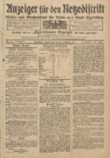 Anzeiger f&uuml;r den Netzedistrikt Kreis- und Wochenblatt f&uuml;r Kreis und Stadt Czarnikau 1911.12.14 Jg.59 Nr149