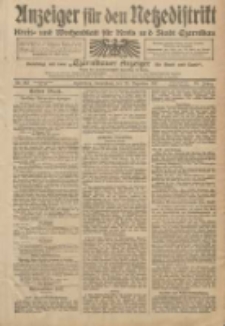 Anzeiger f&uuml;r den Netzedistrikt Kreis- und Wochenblatt f&uuml;r Kreis und Stadt Czarnikau 1911.12.23 Jg.59 Nr153