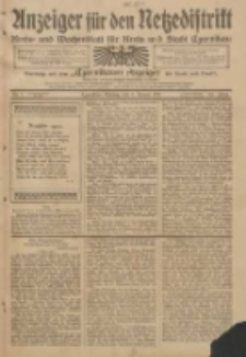 Anzeiger f&uuml;r den Netzedistrikt Kreis- und Wochenblatt f&uuml;r Kreis und Stadt Czarnikau 1912.01.01 Jg.60 Nr1