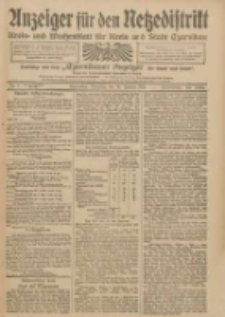Anzeiger f&uuml;r den Netzedistrikt Kreis- und Wochenblatt f&uuml;r Kreis und Stadt Czarnikau 1912.01.16 Jg.60 Nr7