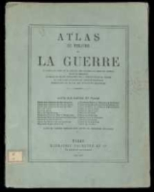 Atlas du théatre de la guerre il cartes de l'est de la France, des Vallées du Rhin, du Neckar et de la Moselle