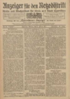 Anzeiger f&uuml;r den Netzedistrikt Kreis- und Wochenblatt f&uuml;r Kreis und Stadt Czarnikau 1912.02.13 Jg.60 Nr19