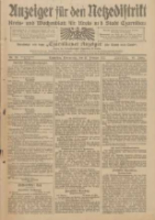 Anzeiger f&uuml;r den Netzedistrikt Kreis- und Wochenblatt f&uuml;r Kreis und Stadt Czarnikau 1912.02.15 Jg.60 Nr20