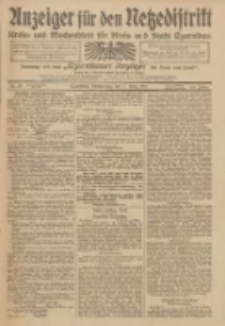 Anzeiger f&uuml;r den Netzedistrikt Kreis- und Wochenblatt f&uuml;r Kreis und Stadt Czarnikau 1912.03.07 Jg.60 Nr29