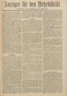 Anzeiger f&uuml;r den Netzedistrikt Kreis- und Wochenblatt f&uuml;r Kreis und Stadt Czarnikau 1912.03.21 Jg.60 Nr35