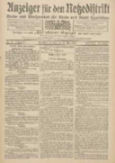 Anzeiger f&uuml;r den Netzedistrikt Kreis- und Wochenblatt f&uuml;r Kreis und Stadt Czarnikau 1912.03.26 Jg.60 Nr37