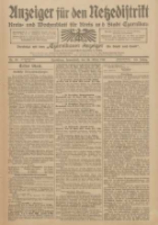 Anzeiger f&uuml;r den Netzedistrikt Kreis- und Wochenblatt f&uuml;r Kreis und Stadt Czarnikau 1912.03.30 Jg.60 Nr39