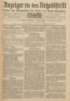 Anzeiger für den Netzedistrikt Kreis- und Wochenblatt für Kreis und Stadt Czarnikau 1912.04.04 Jg.60 Nr41
