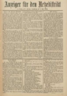 Anzeiger f&uuml;r den Netzedistrikt Kreis- und Wochenblatt f&uuml;r Kreis und Stadt Czarnikau 1912.04.06 Jg.60 Nr42