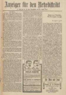 Anzeiger f&uuml;r den Netzedistrikt Kreis- und Wochenblatt f&uuml;r Kreis und Stadt Czarnikau 1912.04.27 Jg.60 Nr50