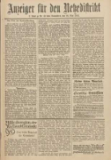 Anzeiger f&uuml;r den Netzedistrikt Kreis- und Wochenblatt f&uuml;r Kreis und Stadt Czarnikau 1912.05.18 Jg.60 Nr59