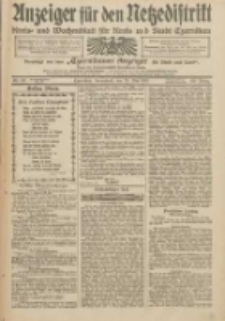 Anzeiger f&uuml;r den Netzedistrikt Kreis- und Wochenblatt f&uuml;r Kreis und Stadt Czarnikau 1912.05.25 Jg.60 Nr62