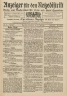 Anzeiger f&uuml;r den Netzedistrikt Kreis- und Wochenblatt f&uuml;r Kreis und Stadt Czarnikau 1912.06.15 Jg.60 Nr70