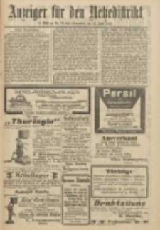 Anzeiger für den Netzedistrikt Kreis- und Wochenblatt für Kreis und Stadt Czarnikau 1912.06.15 Jg.60 Nr70
