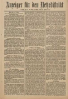 Anzeiger f&uuml;r den Netzedistrikt Kreis- und Wochenblatt f&uuml;r Kreis und Stadt Czarnikau 1912.06.25 Jg.60 Nr74