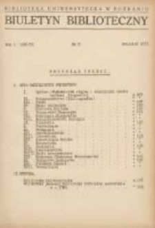 Biuletyn Biblioteczny 1937 kwiecień R.1 Nr8