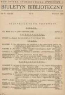 Biuletyn Biblioteczny 1938 kwiecień R.2 Nr8