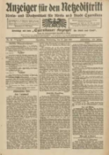 Anzeiger f&uuml;r den Netzedistrikt Kreis- und Wochenblatt f&uuml;r Kreis und Stadt Czarnikau 1912.07.11 Jg.60 Nr81