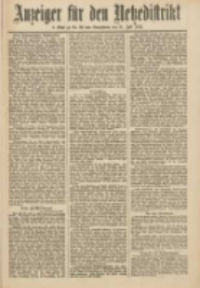 Anzeiger f&uuml;r den Netzedistrikt Kreis- und Wochenblatt f&uuml;r Kreis und Stadt Czarnikau 1912.07.13 Jg.60 Nr82