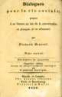 Gespr&auml;che f&uuml;r das gesellschaftliche Leben zur Erlernung der Umgangssprache im Deutschen und Franz&ouml;sischen. Bd.2