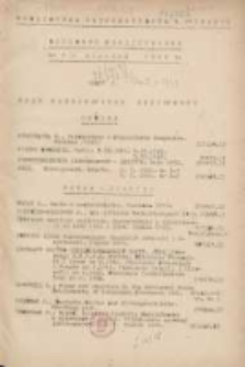 Biuletyn Biblioteczny.Spis Najważniejszych Przybytk&oacute;w 1949 styczeń R.2 Nr Nr1