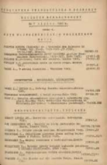 Biuletyn Biblioteczny.Spis Najważniejszych Przybytków 1949 lipiec R.2 Nr7