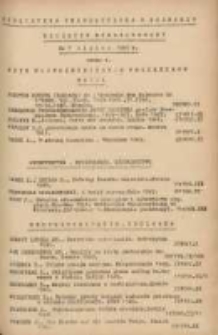 Biuletyn Biblioteczny.Spis Najważniejszych Przybytk&oacute;w 1949 lipiec R.2 Nr7