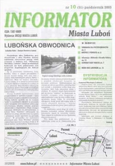 Informator Miasta Luboń 2003.10 Nr10(51)