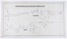 Lageplan der Ge&auml;ude des Gutes Nickelsrode mit Vorwerk Gorkau.